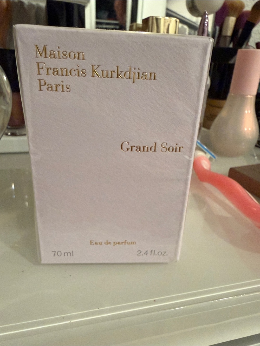 Maison Francis Kurkdjian Grand Soir White and Gold Box
